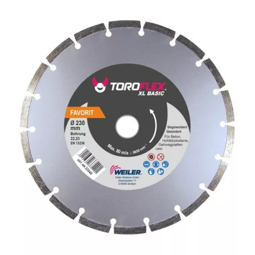 TOROFLEX FAVORIT SINTER gyémánttárcsa 115x22,2/SH8