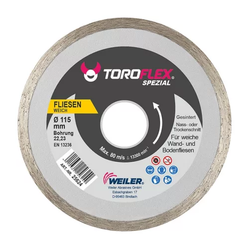 TOROFLEX FAVORIT CONTINUE gyémánttárcsa 125x22,2/SH6