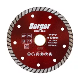 BERGER turbo gyémánttárcsa 125x22,23/SH7mm