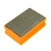 BERGER gyémántszemcsés csiszolószivacs 55x90x25 P100D narancs