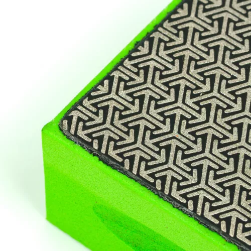 BERGER gyémántszemcsés csiszolószivacs 55x90x25 P200D zöld