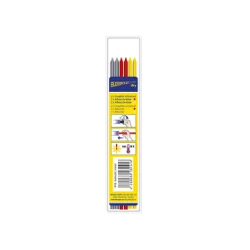   BLEISPITZ mélyfurat jelölőhöz töltőbetét grafit/piros/citromsárga 3x2db No.1416