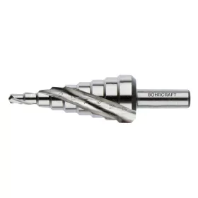   BOHRCRAFT lépcsős lemezfúró csavart hornyú HSS-E Co5 4-12/1mm 9 lépcsős No.1-S