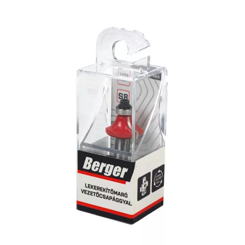 BERGER lekerekítőmaró vezetőcsapággyal HM D22,2xH11/R6,35xS8 mm
