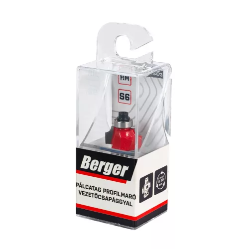 BERGER pálcatag profilmaró vezetőcsapággyal HM D19XH9,5 R3,17xS6 mm
