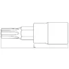 HANS 1/4" furatos TORX bit-dugókulcsfej TH8 2025TH08