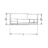 HANS 3/8" hosszú dugókulcsfej 7x63mm CrV 3300M07