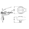 HANS 3/8" racsnis hajtókar 41T Quick CrV 3130NQ