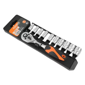   HANS 3/8" hosszú dugókulcsfej készlet 12r. 8-19x63mm CrV 3612MD