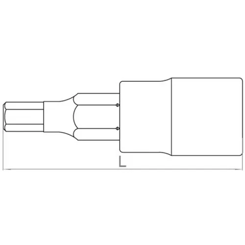 HANS 3/8" imbusz bit-dugókulcsfej SW4 3026M04