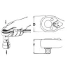 HANS 3/8" racsnis hajtókar 36T Quick CrV 3100NQ