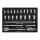 WIHA 3/8" dugókulcskészlet 22r. 6-24 mm fiókmodul 337-91/No.44708