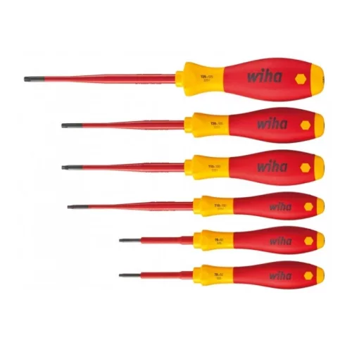 WIHA SoftFinish electric slimFix VDE csavarhúzó készlet 6r. TORX T8-T25 3251 K6/No.36558