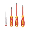 KENDO VDE szigetelt csavarhúzó készlet 3+1r. SL+PH+fázisceruza No.20481
