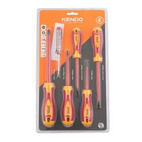   KENDO VDE szigetelt csavarhúzó készlet 5+1r. SL+PH+fázisceruza No.20483