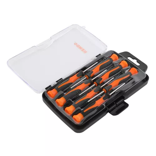 KENDO műszerész csavarhúzó készlet 7r. SL+PH+TX CrV No.20538