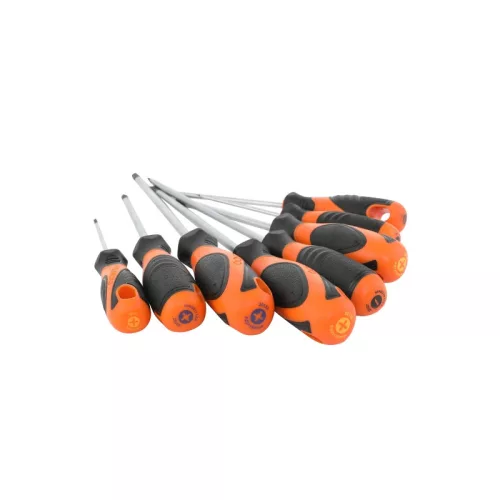 KENDO csavarhúzó készlet 8r. SL+PH+PZ mágneses CrV No.85115