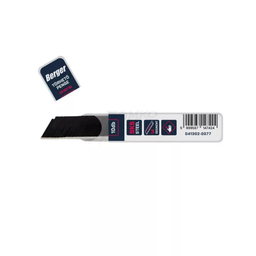 BERGER törhető penge SK5 18mm 14 szegmens 10db ZK18T-10 SK5/14S Black