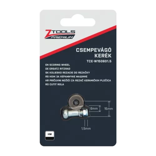 BERGER csempevágó kerék HM d16x6x3mm TCE-W160603