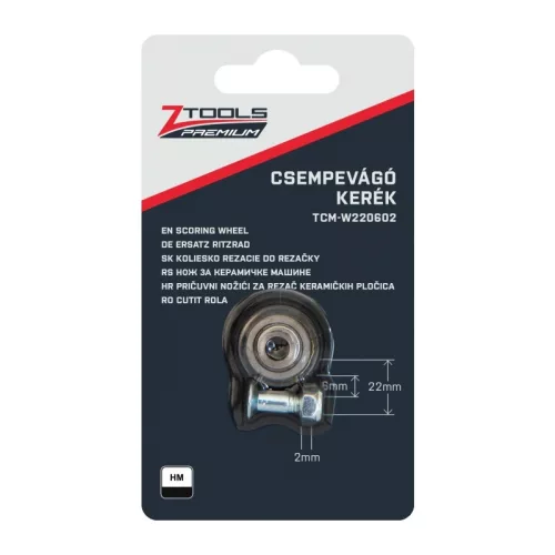 BERGER csempevágó kerék csapágyas HM d22x6x6mm TCP-W220606