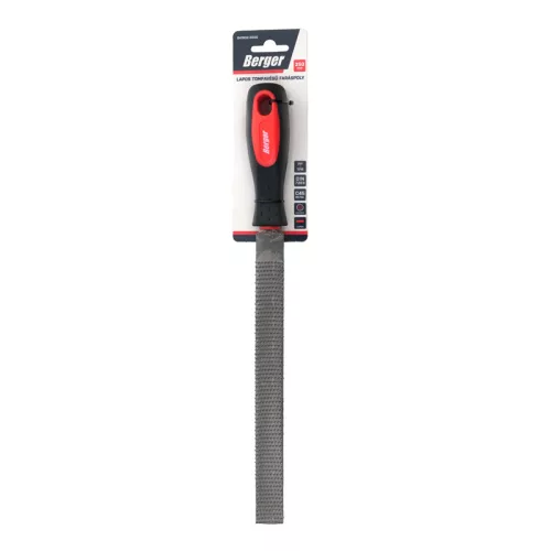 BERGER lapos tompavégű faráspoly nyelezve 250mm/2