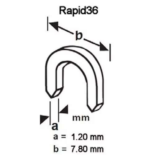 APEXON kábelrögzítő kapocs 10mm 1000db 6210/M (Rapid36)