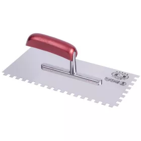 OLEJNIK glettelő fogazott INOX E10 130x280mm Profi