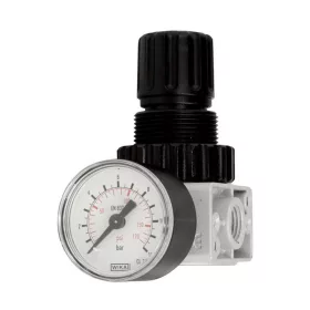 GAV nyomásszabályzó nyomásmérővel 1/4" R-180