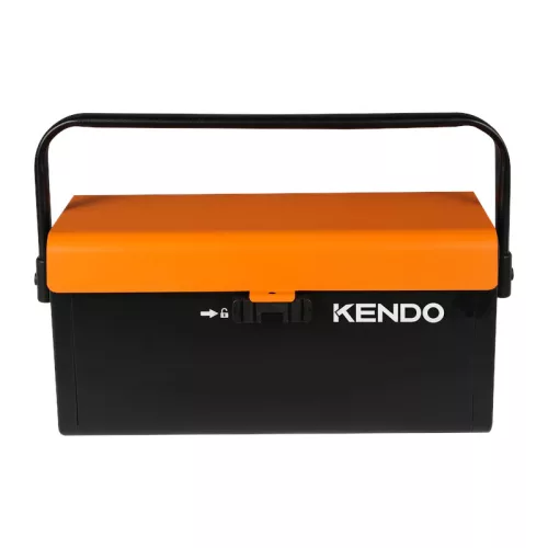 KENDO fém szerszámos láda 400x200x180mm No.90210