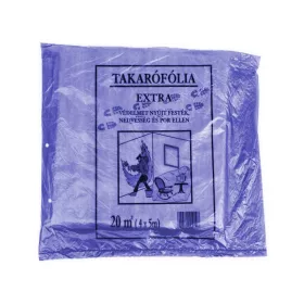   LZ takarófólia lépésálló extra vastag PE 20m2 (4x5m) 20mikron szürke
