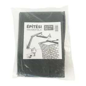   LZ építési takarófólia létrázható extra vastag PE 20m2 (4x5m) 75mikron fekete
