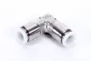 955X4-10F. Dugaszolható könyök összekötő - INOX