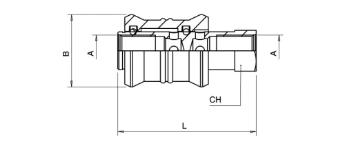 A-06060-1/4. Kézi működtetésű 3/2-es tolószelep - G1/4"