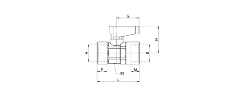 A-06400-3/4-3/4. Golyóscsap - BB