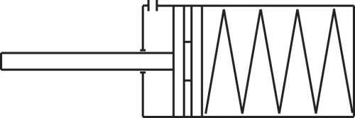 AD 32/10. Körprofil henger - kitolt dugattyúrúddal