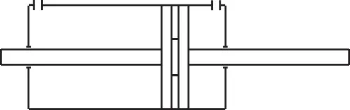 AJ 40/200. Körprofil henger - átmenő dugattyúrúddal