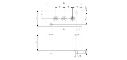 BPH 5 304. Zárólap az R 5_ _ 304 alaplap üres helyeinek lezárásához