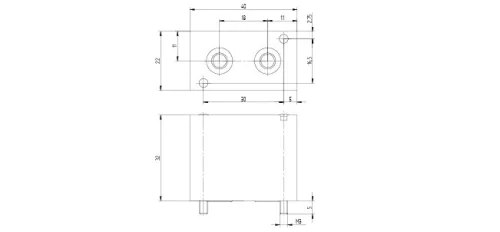 BP 3 503. Zárólap az RB 3_ _ 503 G alaplap üres helyeinek lezárásához