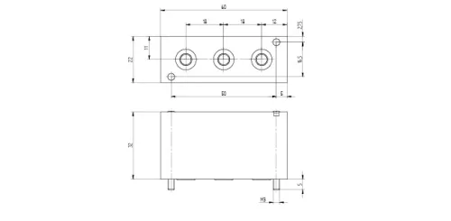 BP 5 503. Zárólap az RB 5_ _ 503 G alaplap üres helyeinek lezárásához