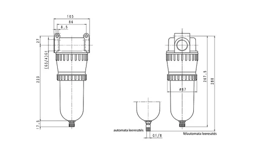 DF.54 HA. Szűrő egység - 16 bar - 40 mikron (SS-5)