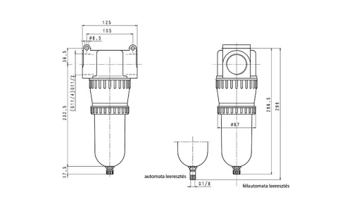 DF.56 HA. Szűrő egység - 16 bar - 40 mikron (SS-5)