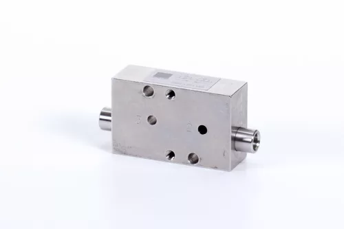 DRN 3 611 VES. Dupla fojtó-visszacsapó szelep 3-utas NAMUR szelephez - INOX