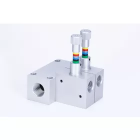   D 181 02. Alaplapos fojtószelepblokk - G 3/4" | 2 szelep