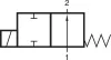 EAV-211-B18-1/8F-00. 2/2-es direkt vezérlésű MINI szelep - alaphelyzetben nyitott - G1/8" - VITON