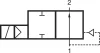 EGV-211-B97-1/2BP-00. 2/2-es elektromos vezérlésű GAMMA mini szelep - NBR