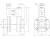 EGV-713-A79-1/2FN-00. 2/2-es elektromos vezérlésű GAMMA szelep - VITON, INOX