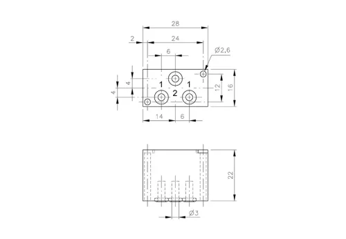 ES 304. ÉS logikai alaplapos szelep - DN3