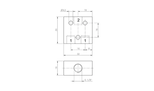 ES 401. ÉS logikai szelep - G1/8"