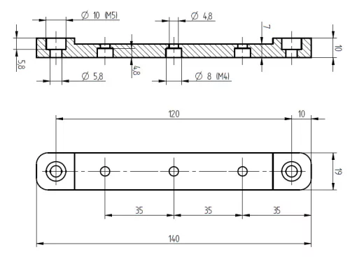 F1-VTB. VTB szelepsziget rögzítő adapter