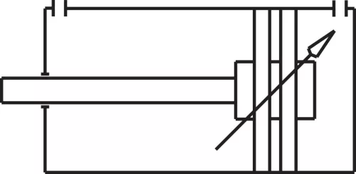 HIFK 100/600. ISO 15552 profil henger - FPM dugattyúrúd-lehúzó tömítéssel